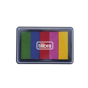 Imagem de Almofada Para Carimbo Artesanal Degradê Colors 5 Cores Carimbeira Colo