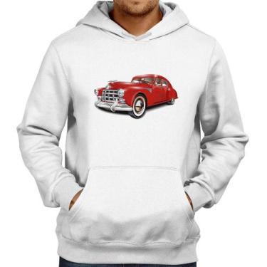 Imagem de Moletom Retro Classic Red Car - Foca na Moda, Branco, G