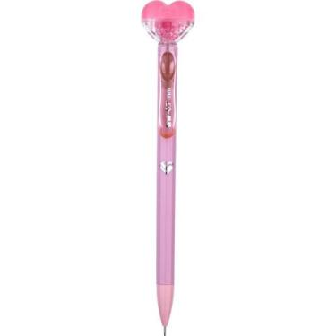 Imagem de Lapiseira 0.7MM Diamond Heart Plástica Coração com Cristais Display co