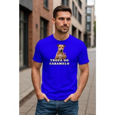 Imagem de Camiseta Dog Caramelo Estampa Divertida  Tropa do Caramelo  Unissex Al