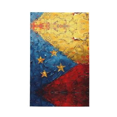 Imagem de XLLingL Toalha de cozinha com estampa de bandeira da Venezuela, panos de prato de microfibra, para decoração e limpeza de cozinha - 1 peça