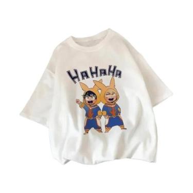 Imagem de Camiseta De Verão Feminina De Manga Curta Com Estampa De My Hero Acade