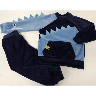 Imagem de Conjunto Peluciado Bebê Menino Inverno Longo Lessa Kids 8275-Masculino