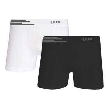Imagem de Kit 2 Cueca Lupo Boxer Microfibra Sem Costura - Tecnologia Antimicrobi