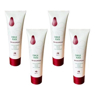 Imagem de Kit 4 Shampoo Natural Doce Raiz De Extrato De Batata Doce 250ml