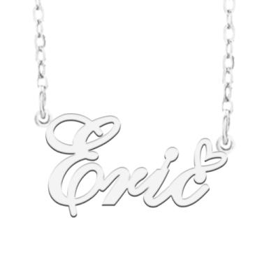 Imagem de A168A Colar de nome personalizado personalizado personalizado colar de nome banhado para mãe filha amizade feminino dia dos namorados aniversário de Natal ano novo, Metal, Sem pedras preciosas