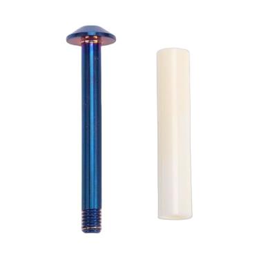 Imagem de XUXHOU Acessórios de Bicicleta, Substituição Cerâmica do Eixo da Roda do Guia Tensor de Corrente de 8mm Com Parafuso da Liga Ti para Brompton M8