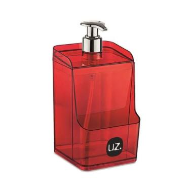 Imagem de Porta Detergente Slim Sabão Líquido Dispenser Com Suporte Para Esponja