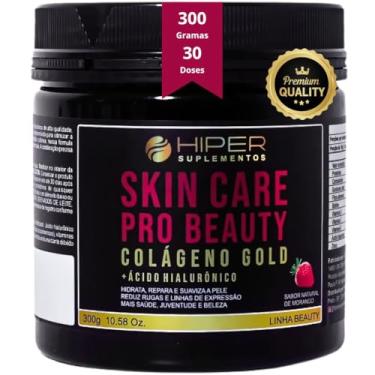Imagem de Colágeno Gold Skin Care Pro Beauty 300g Hidrolisado com Ácido Hialurônico E Verisol - Hiper Suplementos
