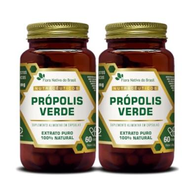Imagem de Kit Com 2 - Própolis Verde 60 Capsulas de 500mg Flora Nativa do Brasil