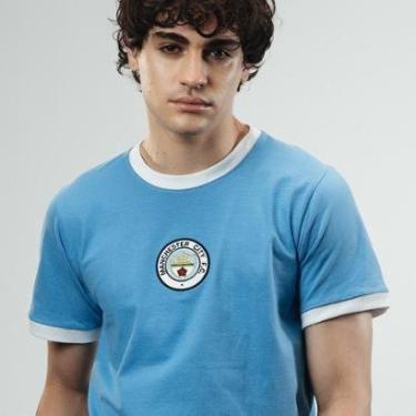 Imagem de Camisa Manchester City Retrô 1972 Nº10 Masculina-Masculino