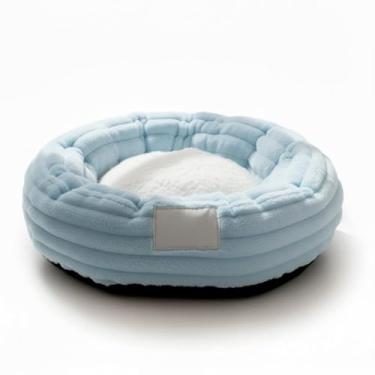 Imagem de Cama Para Cachorro e Gato Pequeno Ninho Nuvem Caminha Pet Confortável(Azul Bebê)