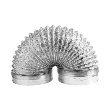 Imagem de Tubo De Ventilação Em Alumínio Expansível 80-200 Mm Para Exaustor De C