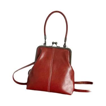 Imagem de Bolsa De Ombro Transversal Feminina Vintage De Couro Macio, Bolsa De M