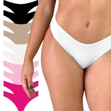 Imagem de Kit 10 Calcinha de Algodão Antialérgico Respirável Rupee, Multi, G