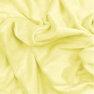 Imagem de Barcelonetta | Tecido Minky | Pelúcia, Super Macio, Cuddle | Vison Sólido | da The Yard | 152 cm de Largura | Cobertor de Bebê, Capa de Trocador, Travesseiro, Cachecol, Gorro (Banana, 2 jardas)