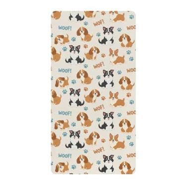 Imagem de SEHANY Lençol de berço fofo de 132 cm x 71 cm - Lençol de berço de algodão macio e respirável para berço padrão e colchão infantil, para meninos e meninas