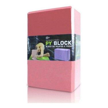 Imagem de Bloco De Yoga e Pilates para Equilíbrio Postura - MBFIT, Rosa
