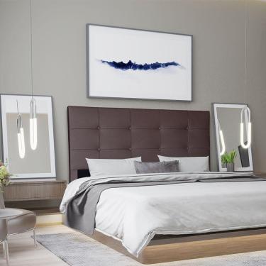 Imagem de Cabeceira Casal 1,95m Roma Corino Marrom