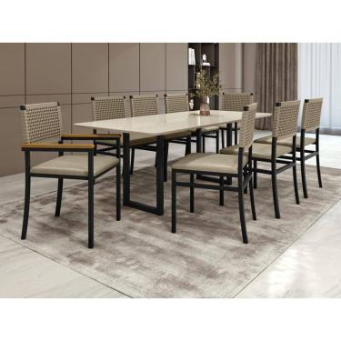 Imagem de Conjunto para Área Gourmet 6 Cadeiras 2,0m Itália Paonanda