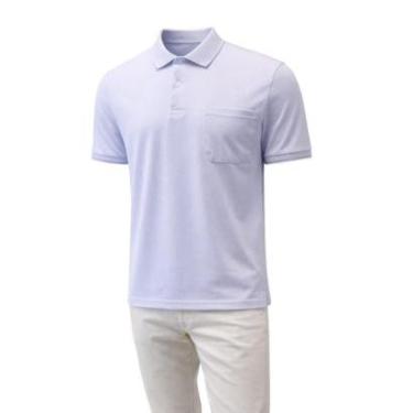 Imagem de Camisa Polo Manga Curta Masculina Slim Fico 00839 Branca-Masculino