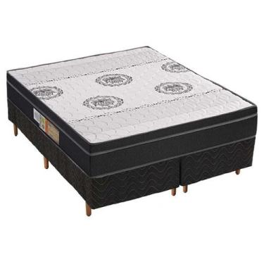 Imagem de Cama Box Queen: Colchão Anatômico Polar D28/EP Orthoface Firme + Base 