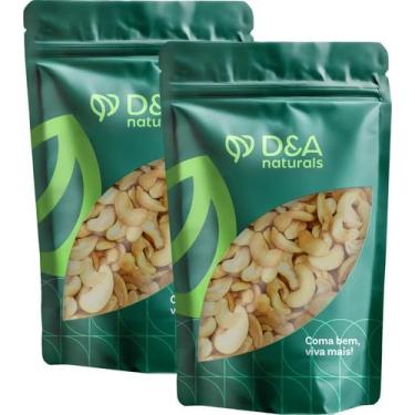 Imagem de Castanhas de Cajú Torradas em Bandas Com Sal e Sem Sal 2kg - DeA Natur