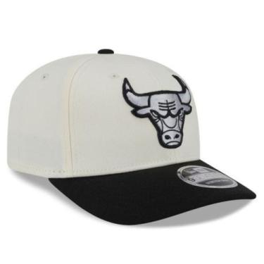 Imagem de Boné New Era 9SEVENTY Stretch Snap Chicago Bulls NBA Original, Branco,