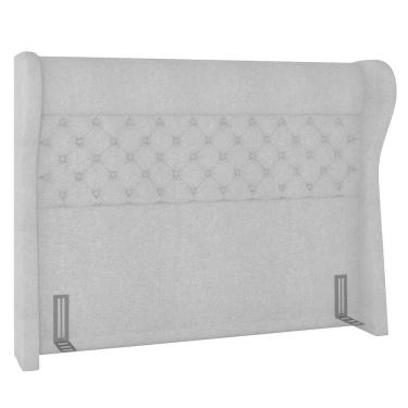 Imagem de Cabeceira Cama Box Casal Queen 160cm Trinidad P02 Boucle Branco - Mpozenato