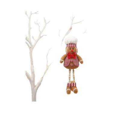 Imagem de Adorável Boneco De Gengibre Telescópico De Natal Com Chapéu De Chef, F