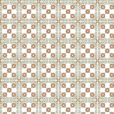 Imagem de Papel De Parede Azulejo Flores Laranja Lavatório E Cozinha