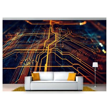 Imagem de Papel De Parede Tecnologia Finanças Computação 7,50M² Tec08