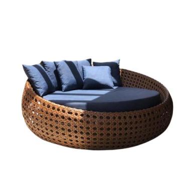 Imagem de Chaise Redonda Alumínio 1,50 ,fibra Sintética,piscina,promoção - Sarah