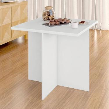 Imagem de Mesa De Jantar Quadrada 72x72 Berlim Branco - M.a