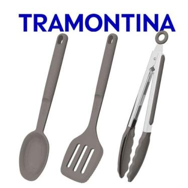 Imagem de Jogo De Utensílios Tramontina Softta Em Silicone 3 Peças Colher de Ser