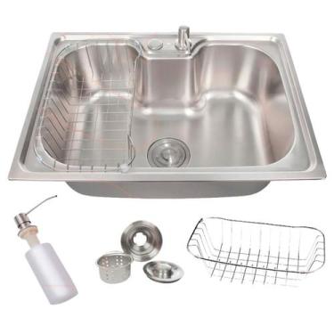 Imagem de Cuba Gourmet Cozinha Aço Inox Com Acessórios 50x40cm - STILLUS HOME