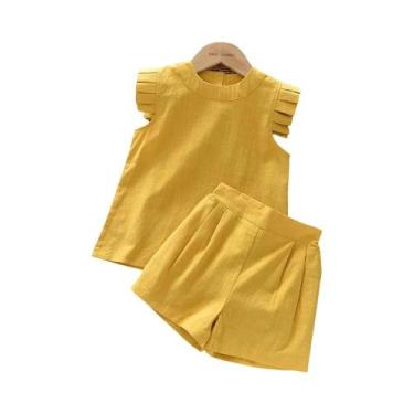 Imagem de Conjunto De Roupas De Verão Para Meninas Bear Leader Camiseta De Manga