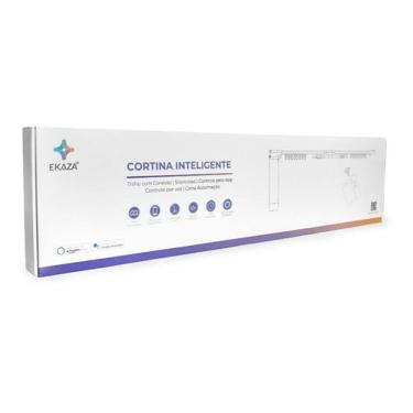Imagem de Cortina Inteligente Motorizada 4.2m Wi-fi e Controle Compativel Google Assistente e Alexa EKNH-T216
