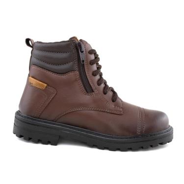 Imagem de Bota Coturno Adventure Infantil Cano Médio Ajuste em Cadarço e Zíper-Feminino