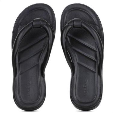 Imagem de Chinelo Usaflex Poofy Plataforma EVA Preto - Feminino, 37, Preto