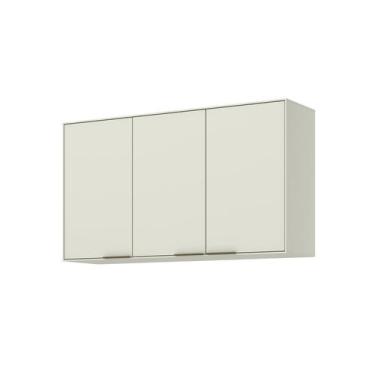 Imagem de Armário Aéreo 03 Portas 120cm Fineze C654 Areia HP - Henn
