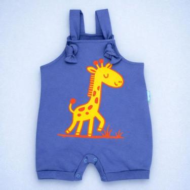 Imagem de Jardineira Nozinho em Algodão de Bichinhos para Bebês até 12 meses Cor