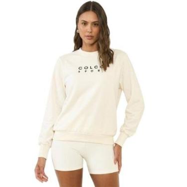 Imagem de Moletom Colcci Comfort Fit Off Natural Feminino-Feminino