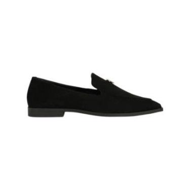 Imagem de Mocassim Feminino Schutz Loafer New Basics Camurça Preto-Feminino