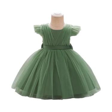 Imagem de Vestido De Princesa Em Tule Rosa Para Bebês E Meninas Pequenas, Elegan