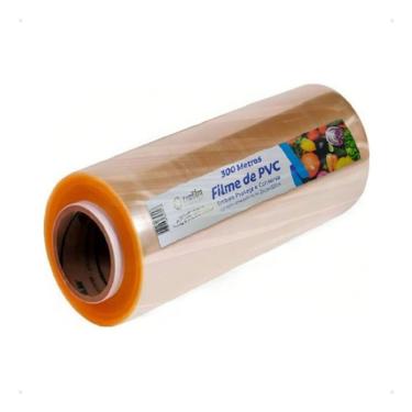 Imagem de Filme PVC Plástico Tecfilm 28CM X 300M para Embalar Alimentos em PVC Transparente para Cozinha Profissional Higipack
