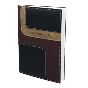 Imagem de Agenda Executiva Permanente DAC Modelo Marrom e Bege Dac Diária em PVC Formato A5 Pacote