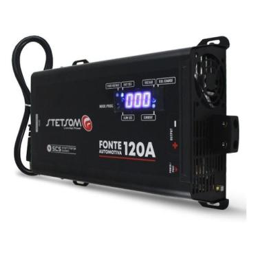 Imagem de Fonte Automotiva Digital 12v Stetsom 120a Carregador Digital