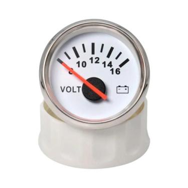 Imagem de Voltímetro Universal Marinho À Prova d'Água De 52mm 8-16V Com Luz De F