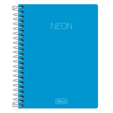 Imagem de Caderno Espiral 14 CP Neon Azul 80fl Tilibra